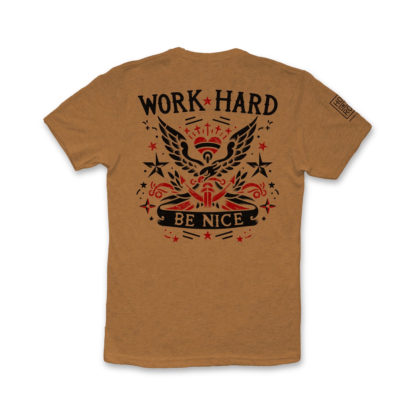 Work Hard Be Nice Tattoo Tee