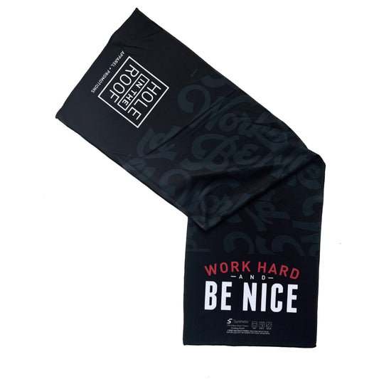 Work Hard and Be Nice Sweat Towel